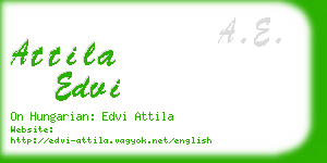 attila edvi business card